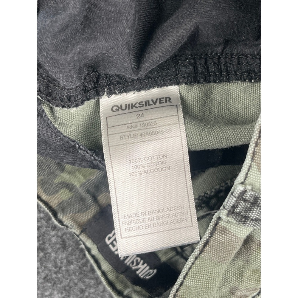 Quiksilver Boys Camo Cargo Shorts‎ Green Size 24 40AS5045-99 - Picture 9 of 10